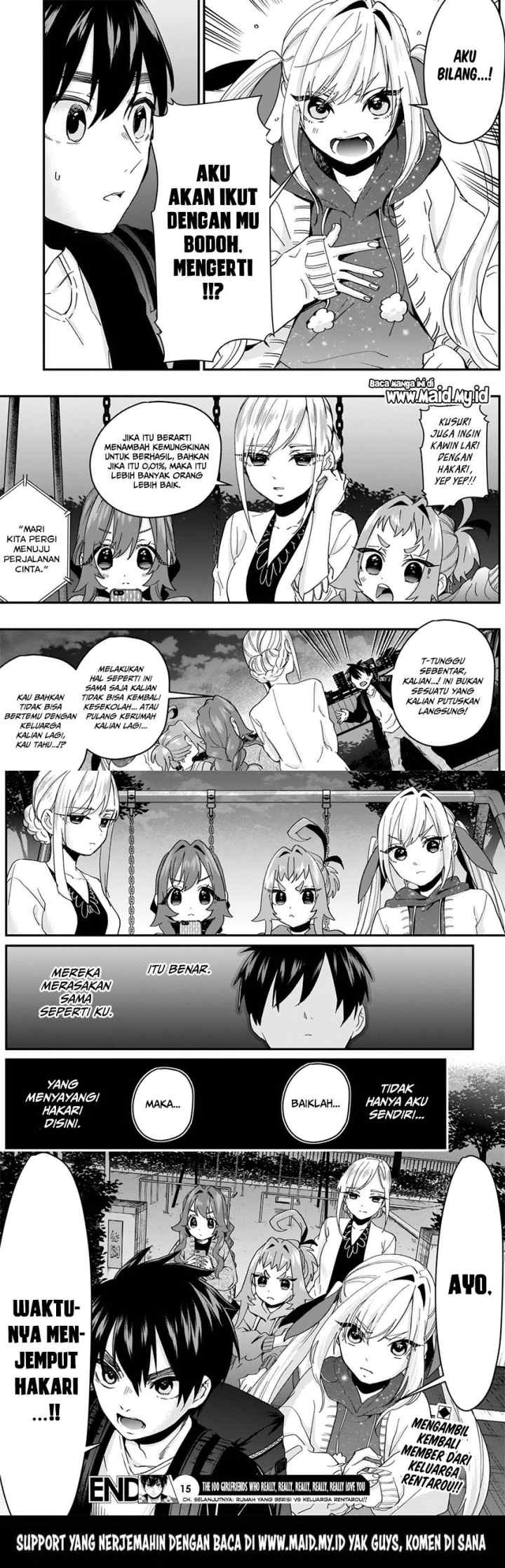 Kimi no Koto ga Dai Dai Dai Dai Daisuki na 100-ri no Kanojo chapter 15 halaman 11