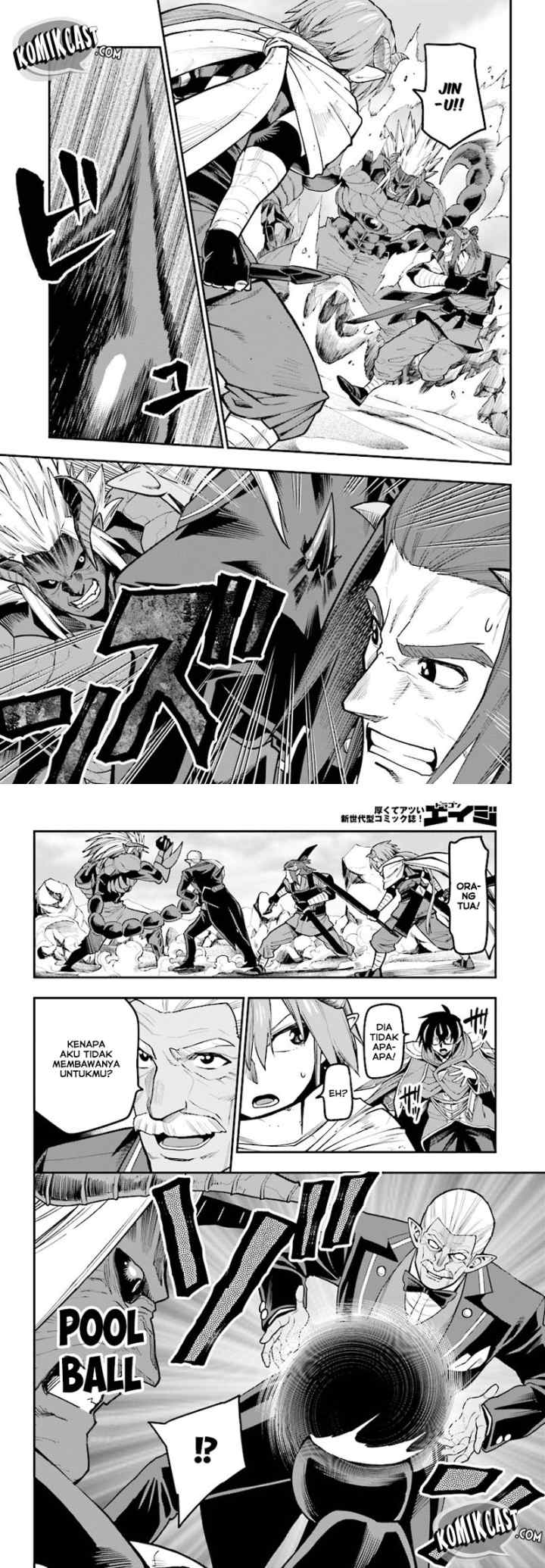 Konjiki no Moji Tsukai: Yuusha Yonin ni Makikomareta Unique Cheat chapter 44 halaman 13