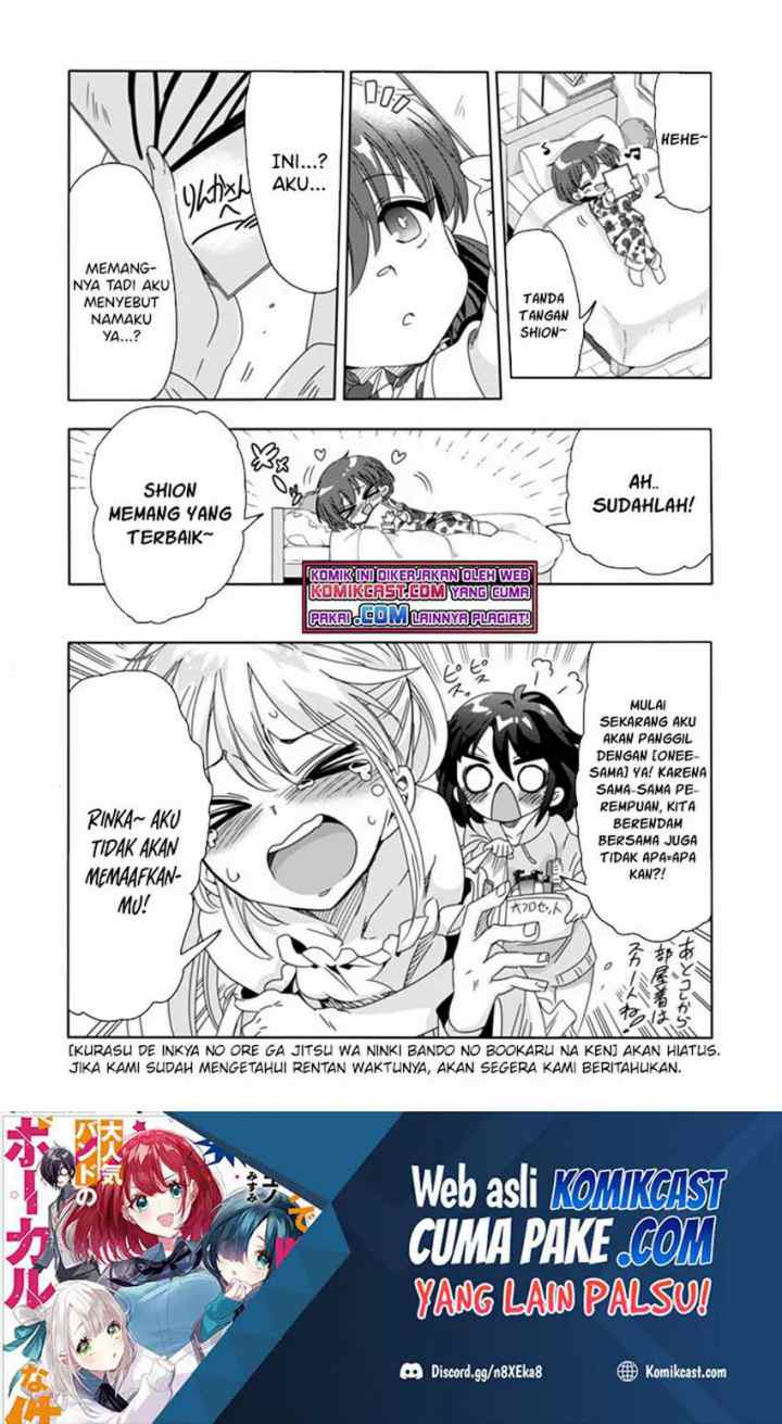 Class de Inkya no Ore ga Jitsu wa Daininki Band no Vocal na Ken chapter 8 halaman 17