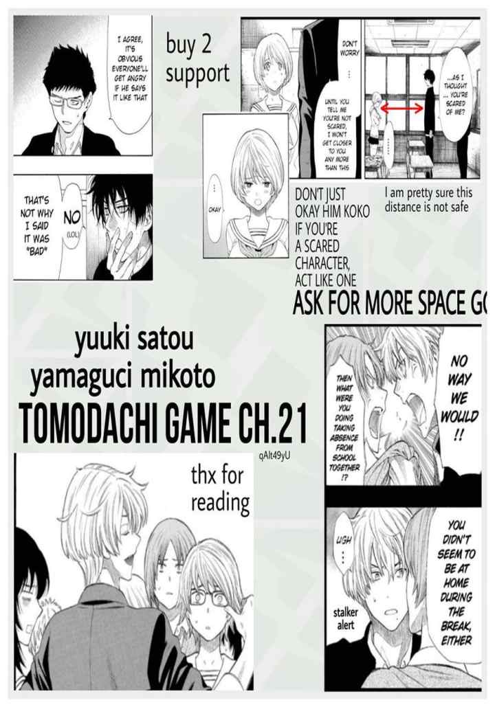 Tomodachi Game chapter 21 halaman 17