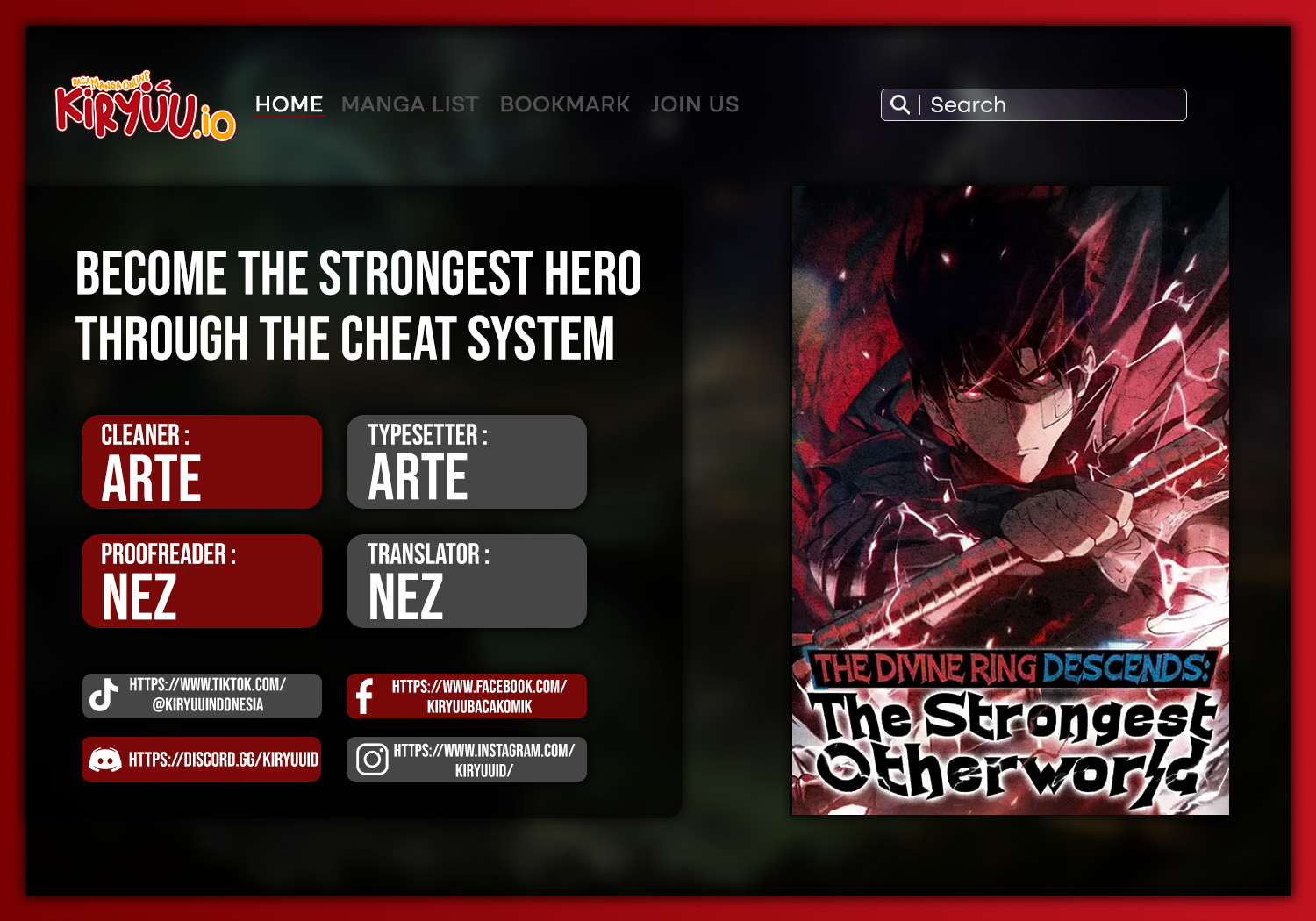 Baca Become the Strongest Hero Through the Cheat System - Chapter 97 halaman 1