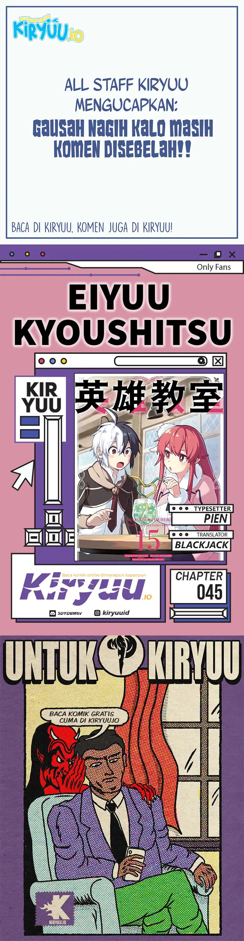 Baca Eiyuu Kyoushitsu - Chapter 45 halaman 1