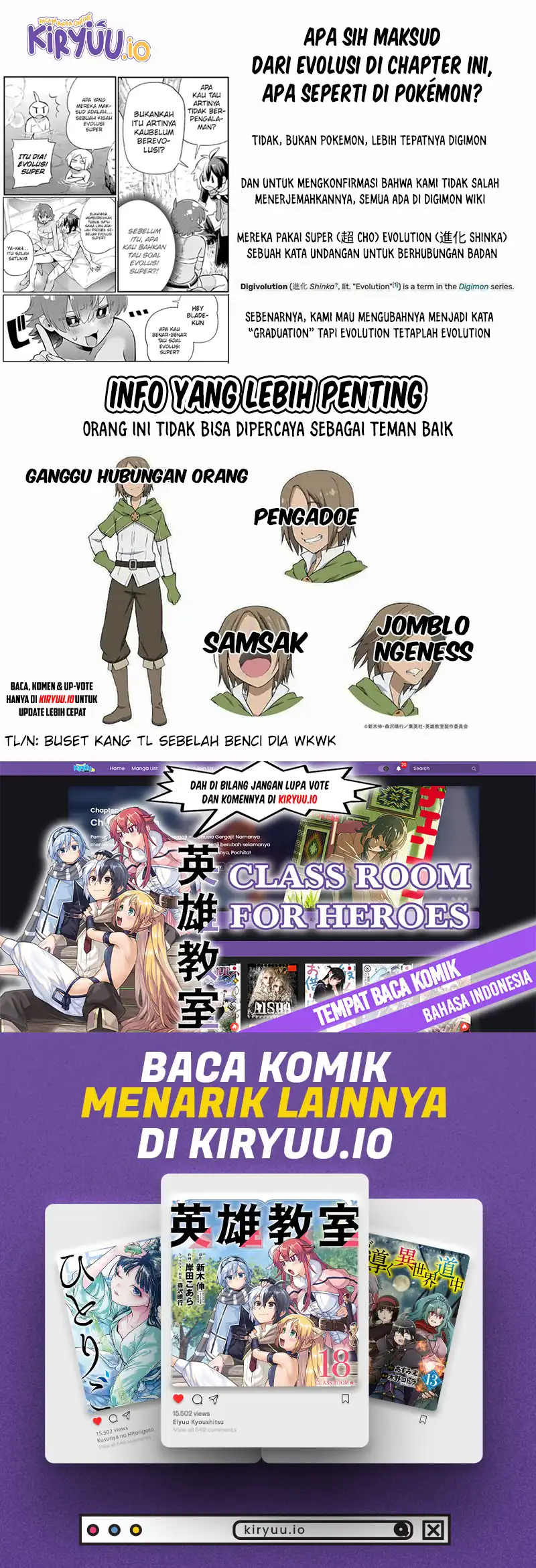 Baca Eiyuu Kyoushitsu - Chapter 45 halaman 50