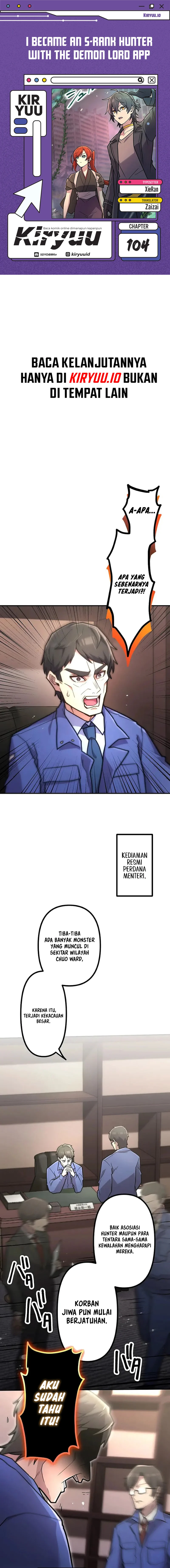 Baca I Became an S-Rank Hunter With the Demon Lord App - Chapter 104 halaman 1