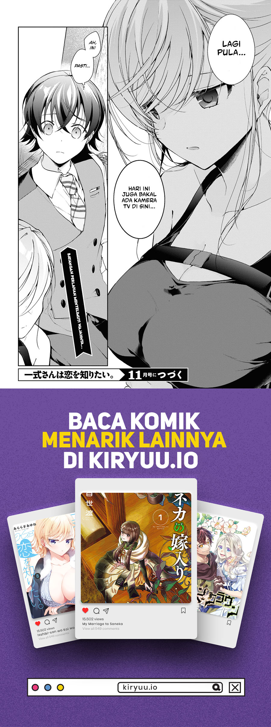 Baca Isshiki-san wa Koi wo shiritai. - Chapter 32 halaman 19