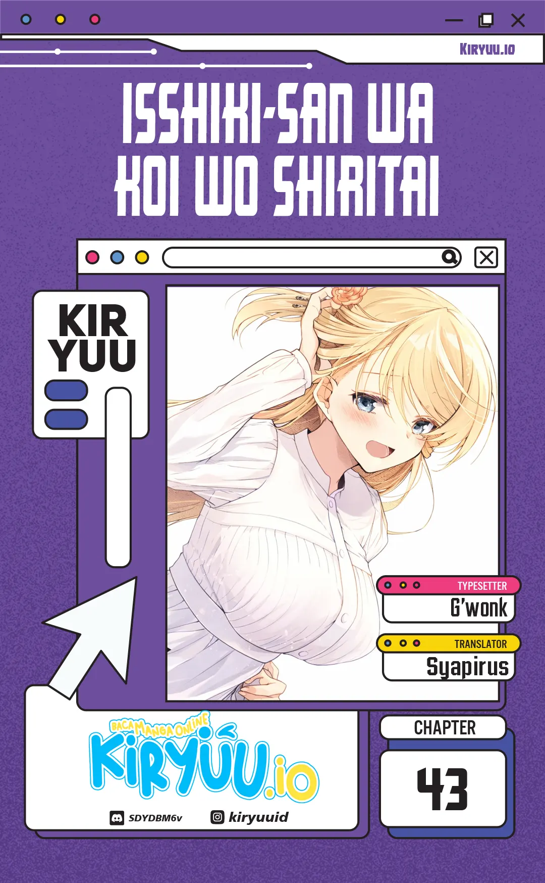 Baca Isshiki-san wa Koi wo shiritai. - Chapter 43 halaman 1