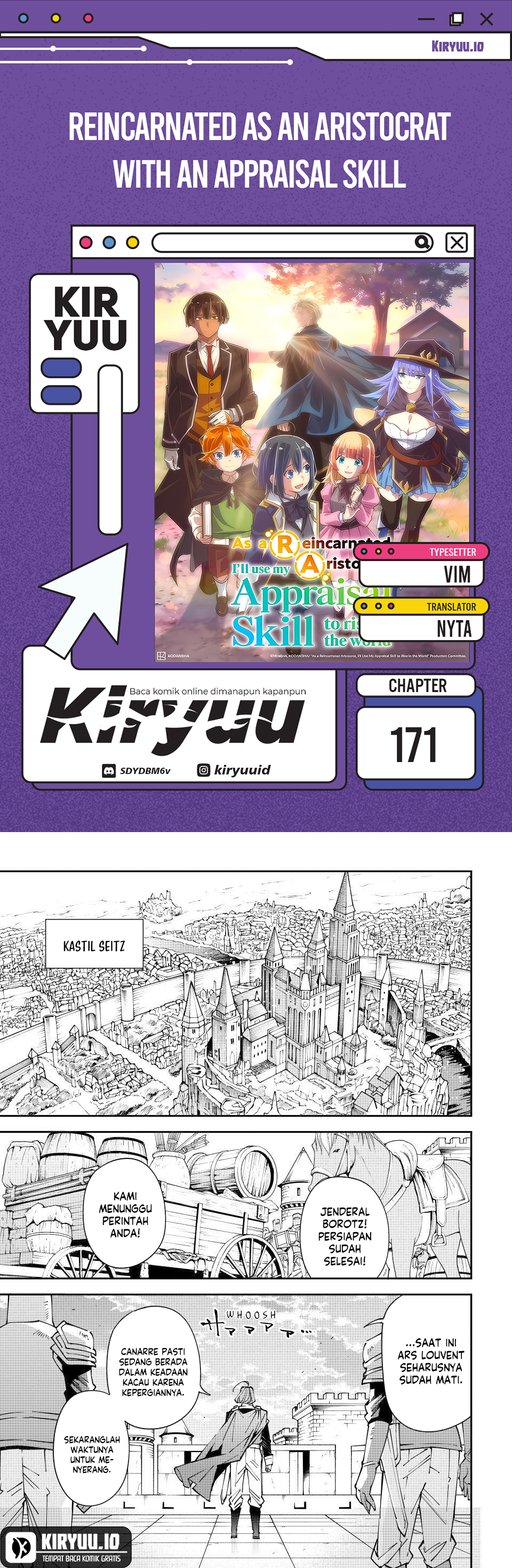 Baca Reincarnated as an Aristocrat with an Appraisal Skill - Chapter 171 halaman 1