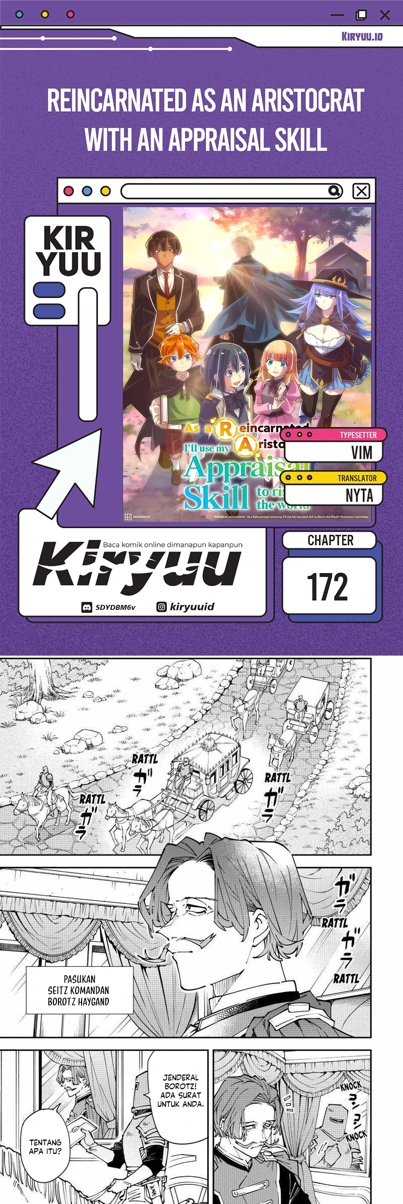 Baca Reincarnated as an Aristocrat with an Appraisal Skill - Chapter 172 halaman 1