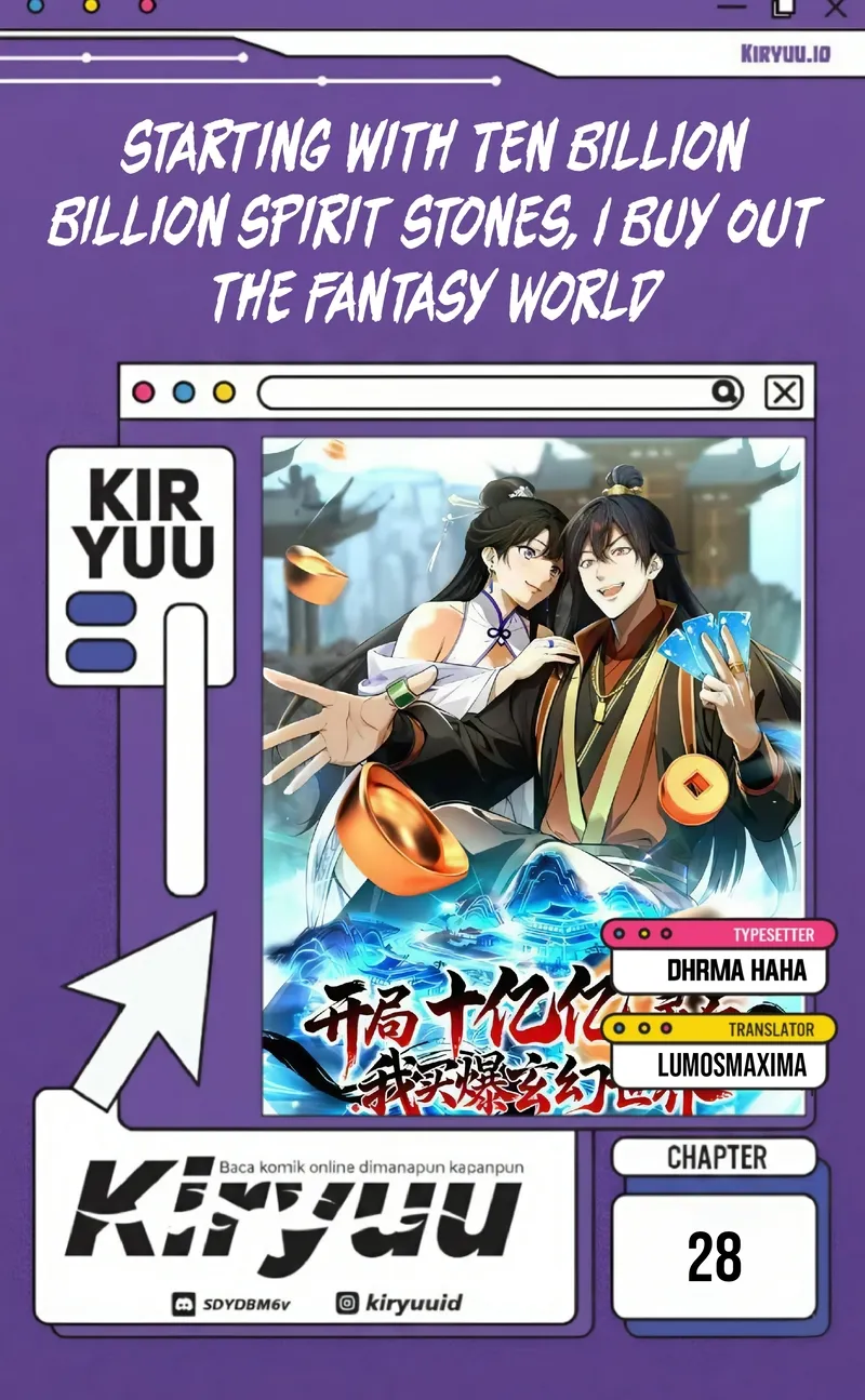 Baca Starting with Ten Billion Billion Spirit Stones, I Buy Out the Fantasy World - Chapter 28 halaman 1