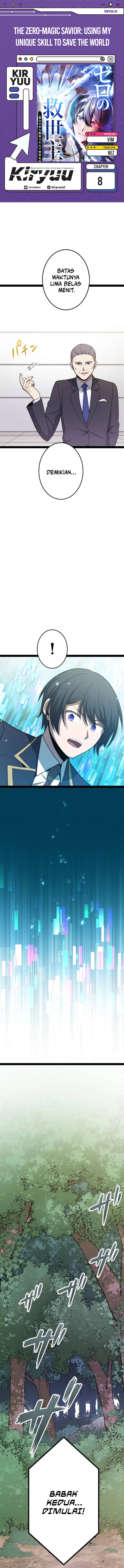 Baca The Zero-Magic Savior: Using My Unique Skill to Save the World - Chapter 8 halaman 1