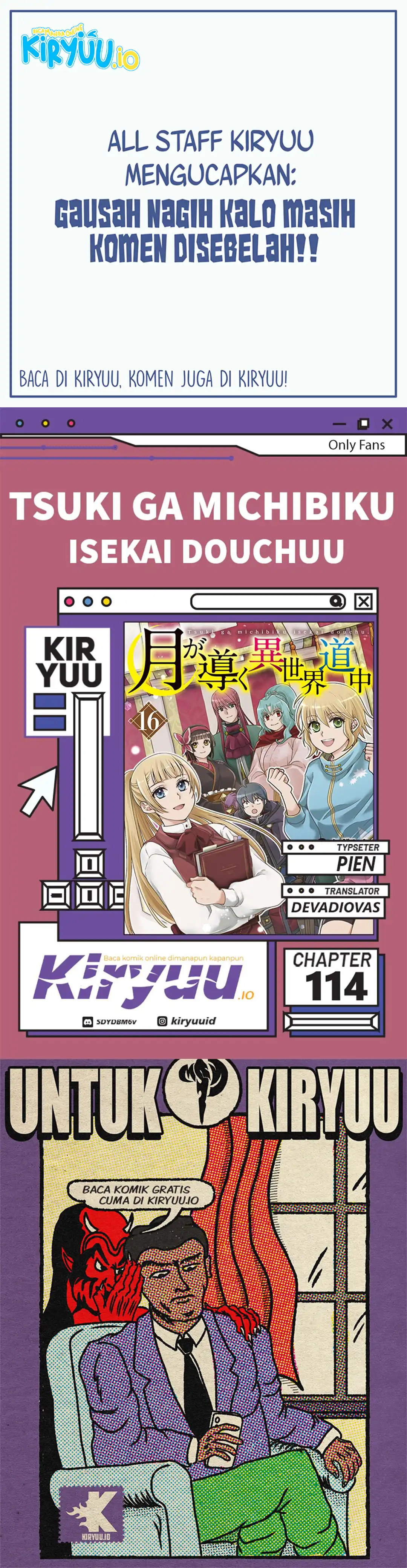 Baca Tsuki ga Michibiku Isekai Douchuu - Chapter 114 halaman 1