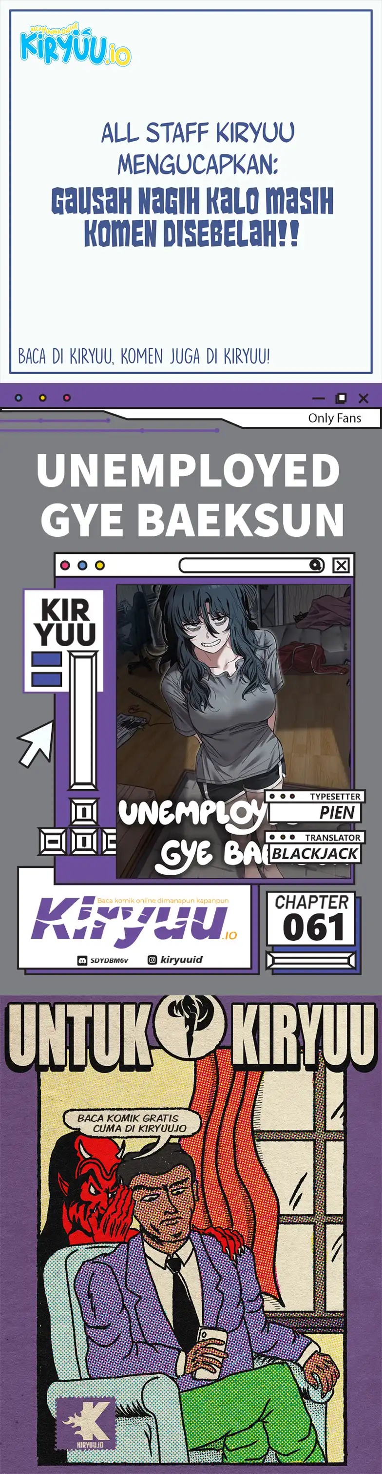 Baca Unemployed Gye Baek Soon - Chapter 61 halaman 1