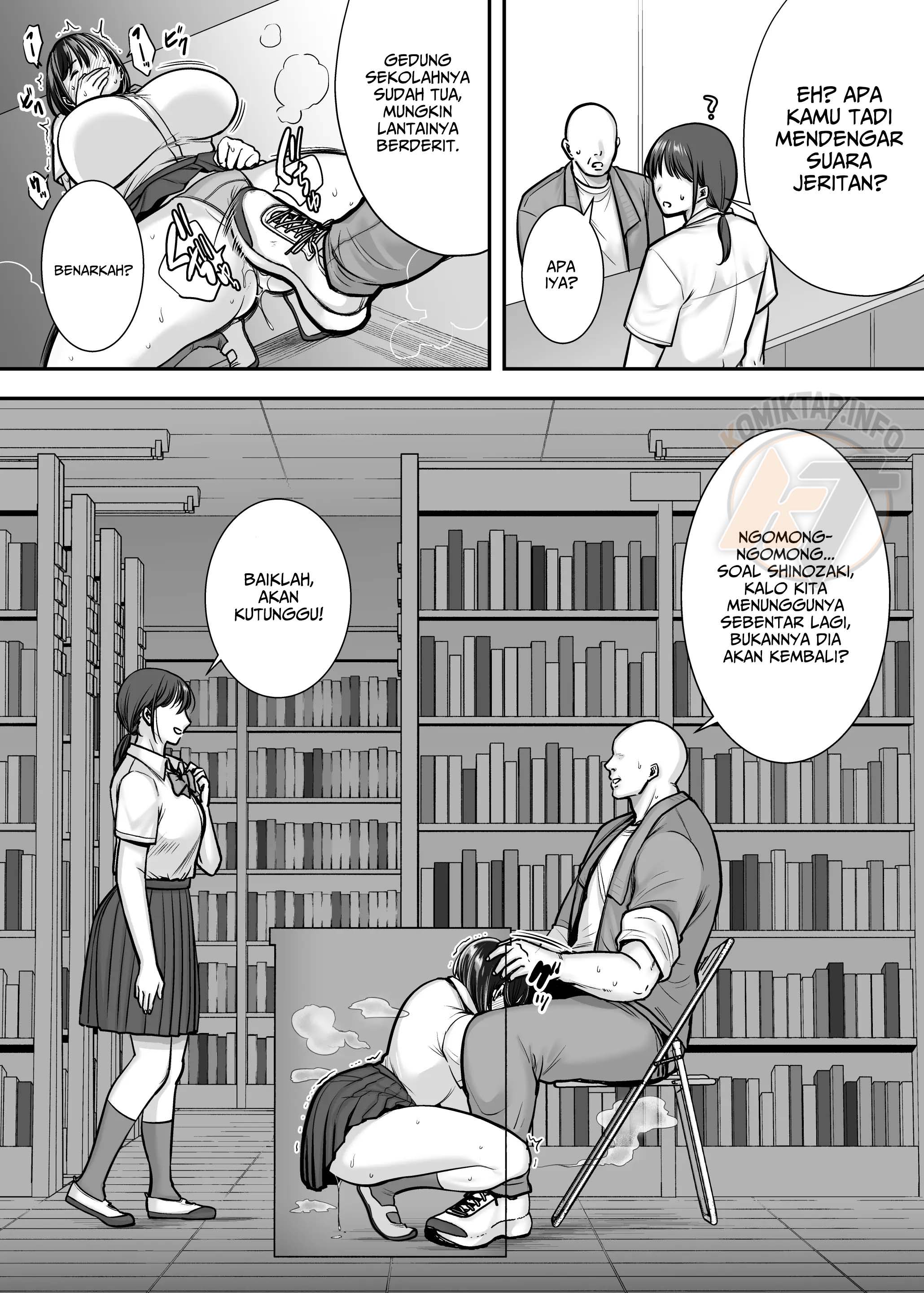 Kakure Kyonyuu no Bungaku Shoujo Toshoshitsu no Haitoku Jugyou – Girl who loves literature Chapter 1 – halaman 22