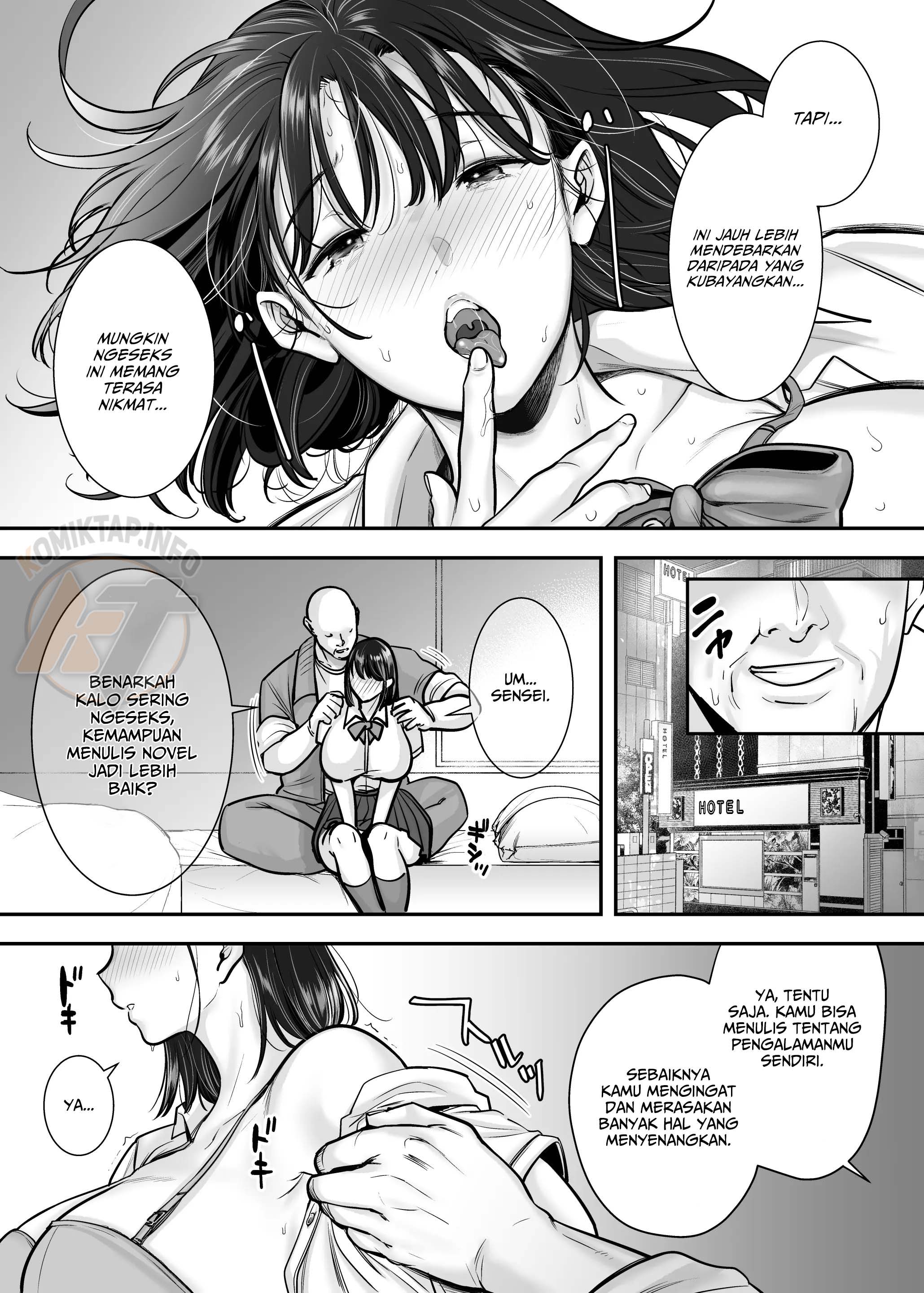 Kakure Kyonyuu no Bungaku Shoujo Toshoshitsu no Haitoku Jugyou – Girl who loves literature Chapter 1 – halaman 32