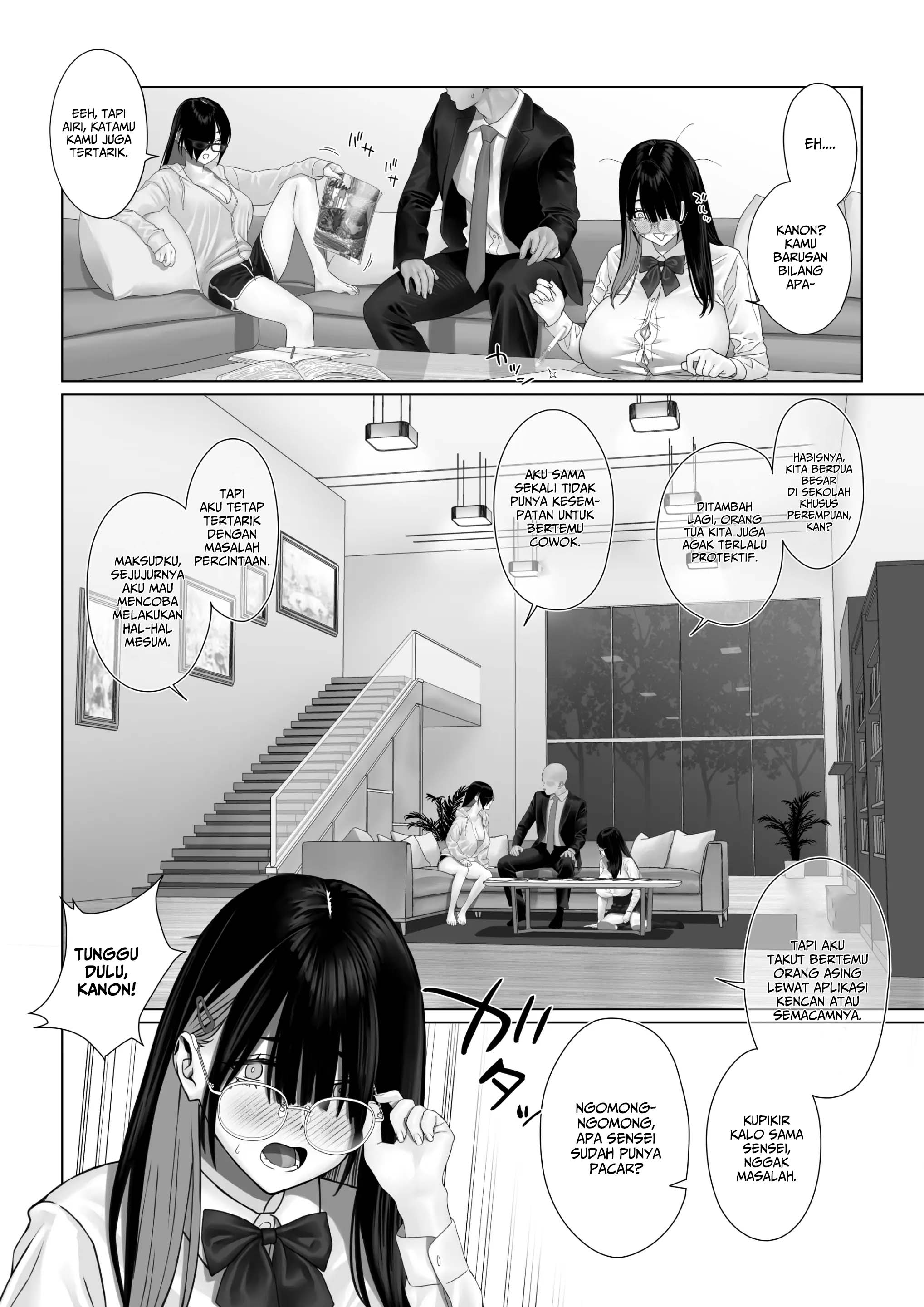 Bakunyuu Shimai ni Oshiekomu Chapter 1 – halaman 4