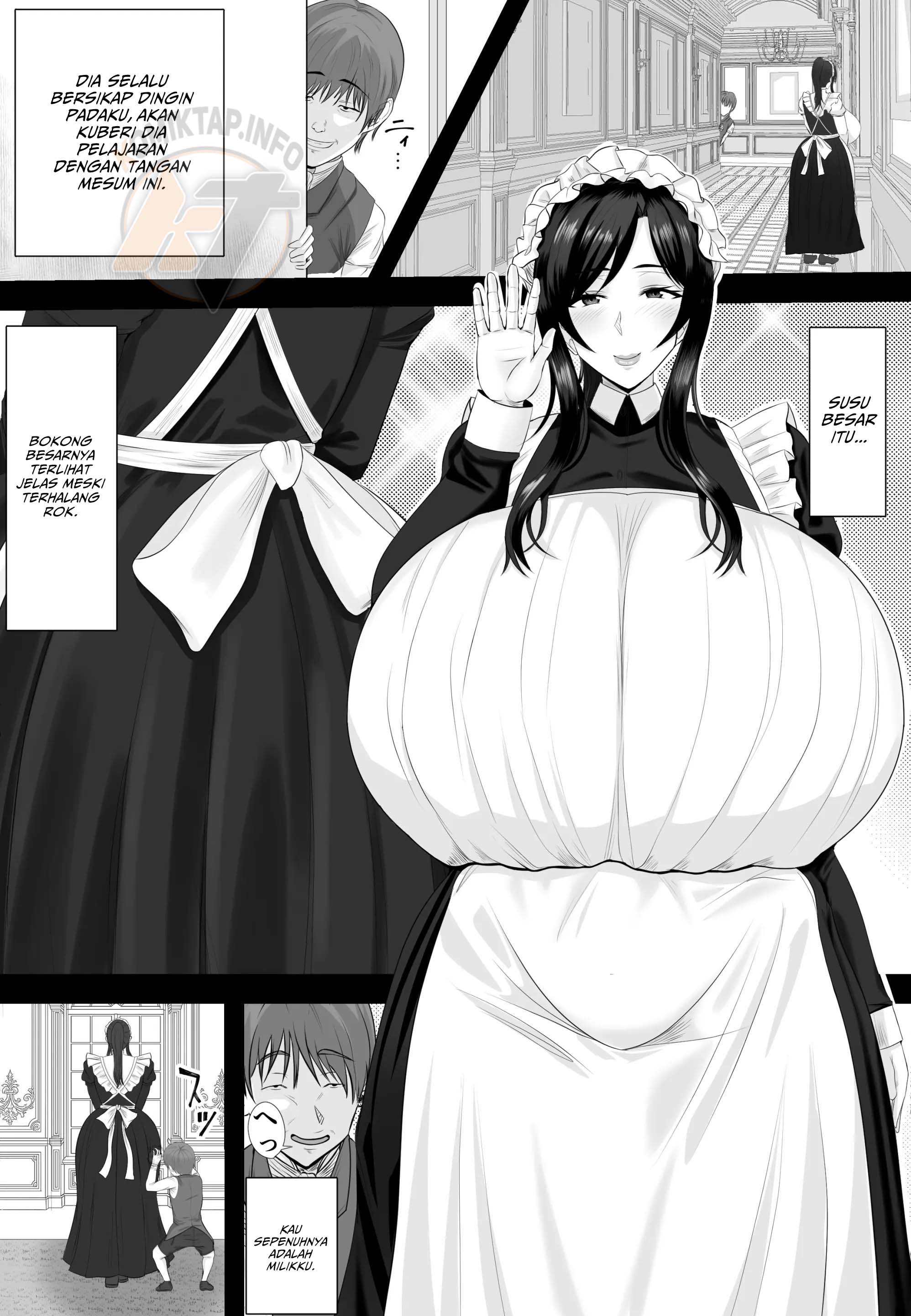 Bakunyuu Seiso Maid Tsuma Bou-chan ni Otosareru Chapter 1 – halaman 6