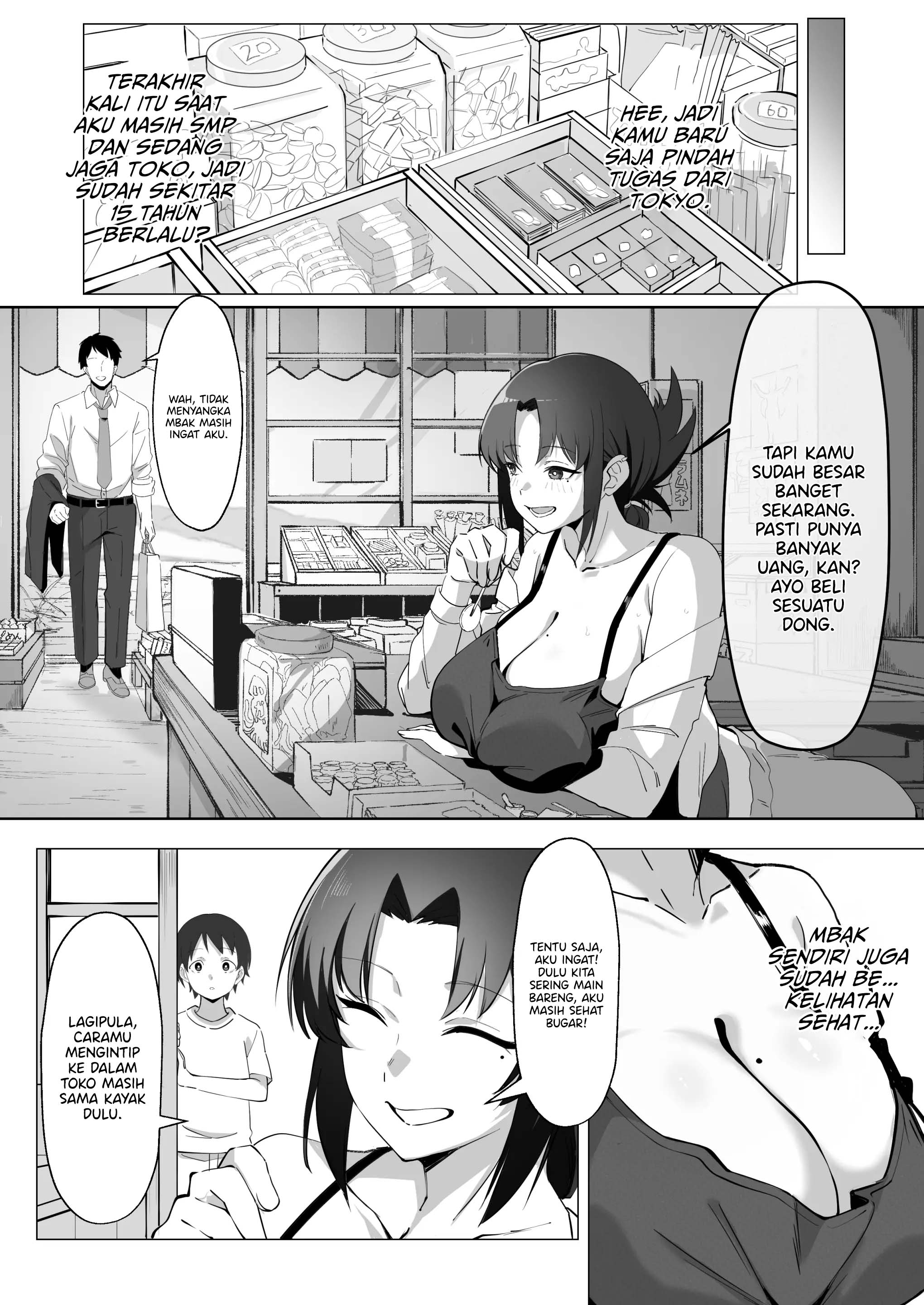 15-Nen-buri ni Saikai shita Dagashiya no Ikiokure Nagachichi Onee-san wa Ooatari Chapter 1 – halaman 7