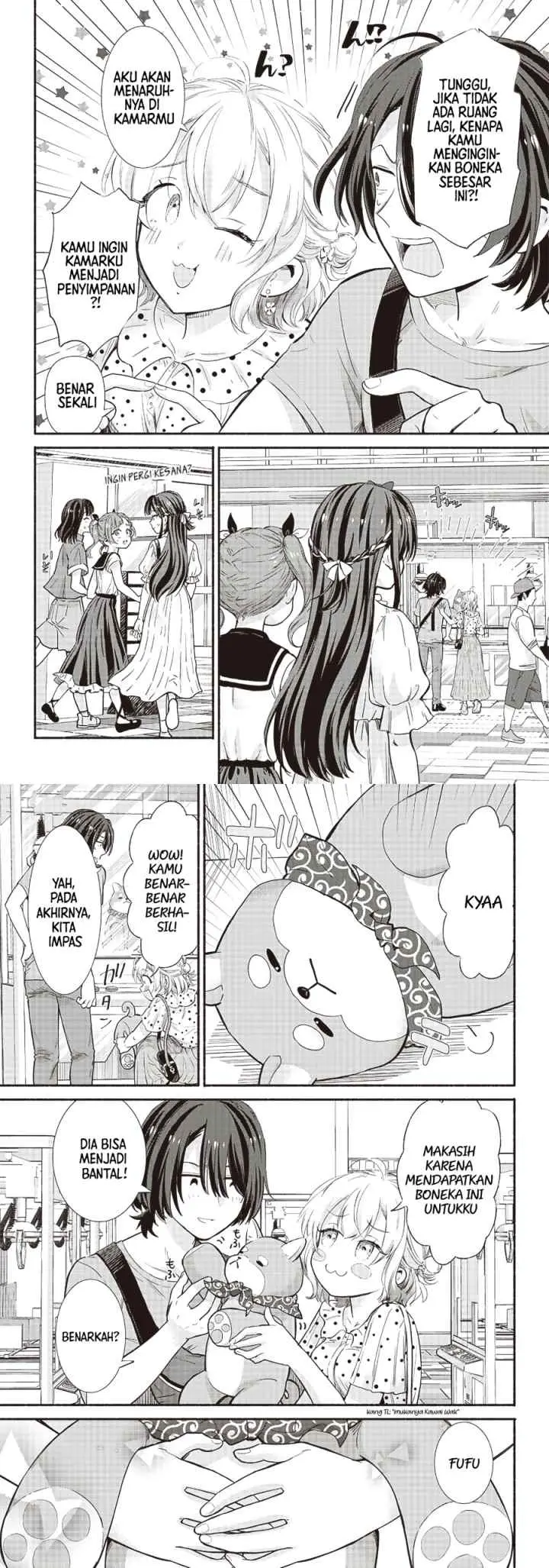 Nee, Mou Isso Tsukiacchau? Osananajimi no Bishoujo ni Tanomarete, Camo Kareshi Hajimemashita chapter 9 halaman 4