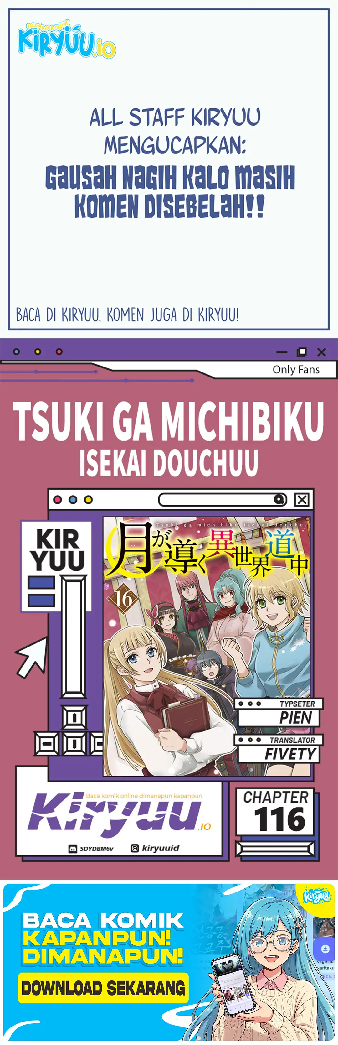 Baca Tsuki ga Michibiku Isekai Douchuu - Chapter 116 halaman 1