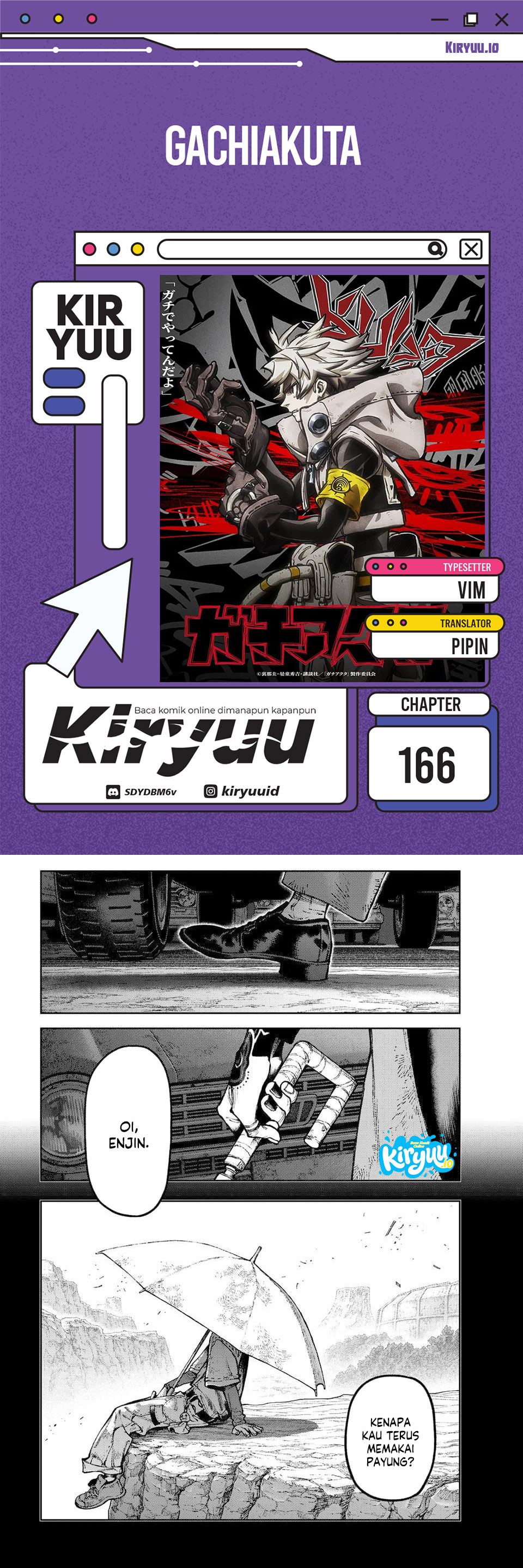 Baca Gachi Akuta - Chapter 166 halaman 1