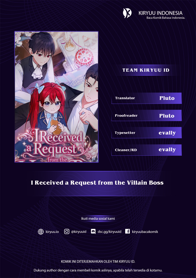 Baca I Received a Request from the Villain Boss - Chapter 1 halaman 1