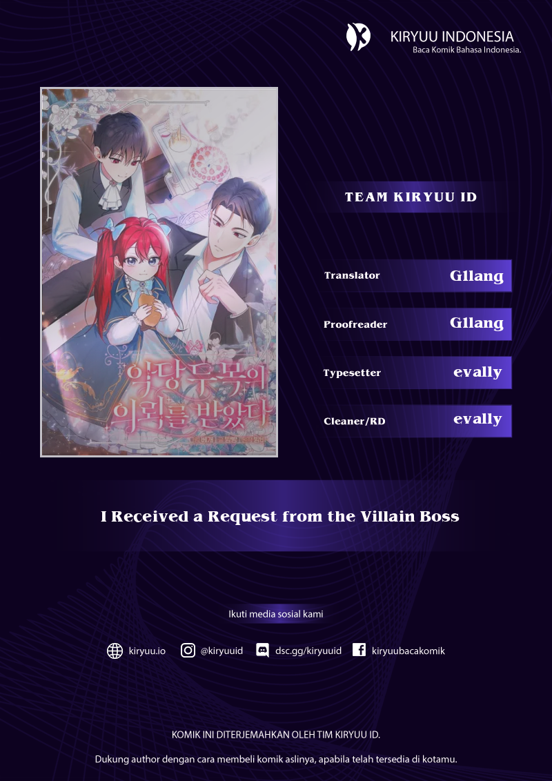Baca I Received a Request from the Villain Boss - Chapter 14 halaman 1