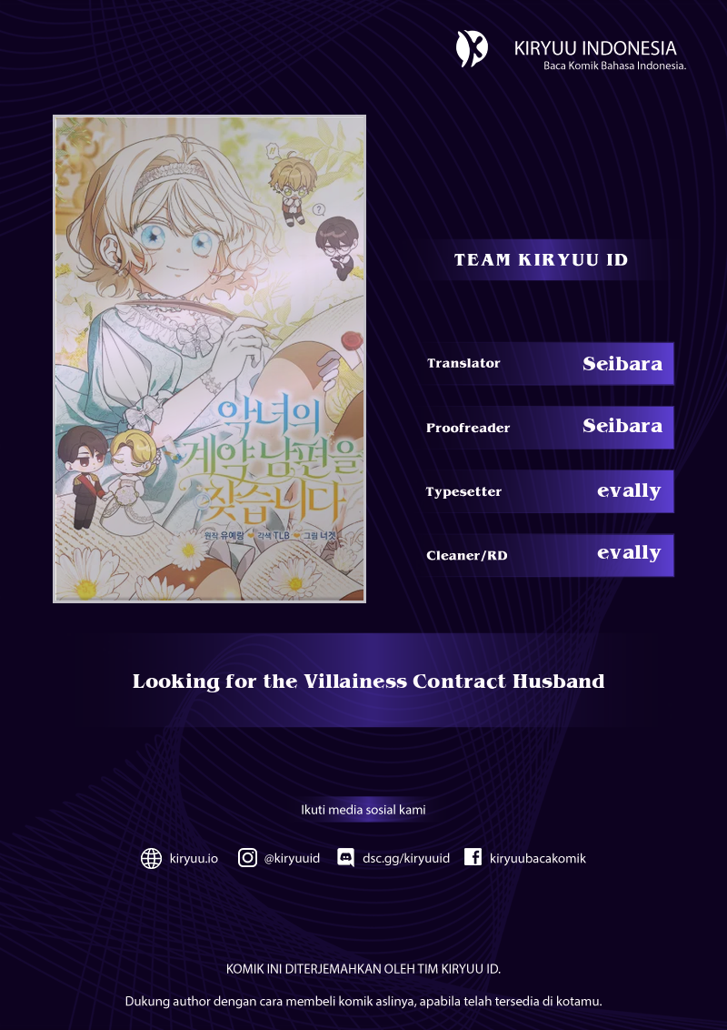 Baca Looking for the Villainess’s Contract Husband - Chapter 19 halaman 1