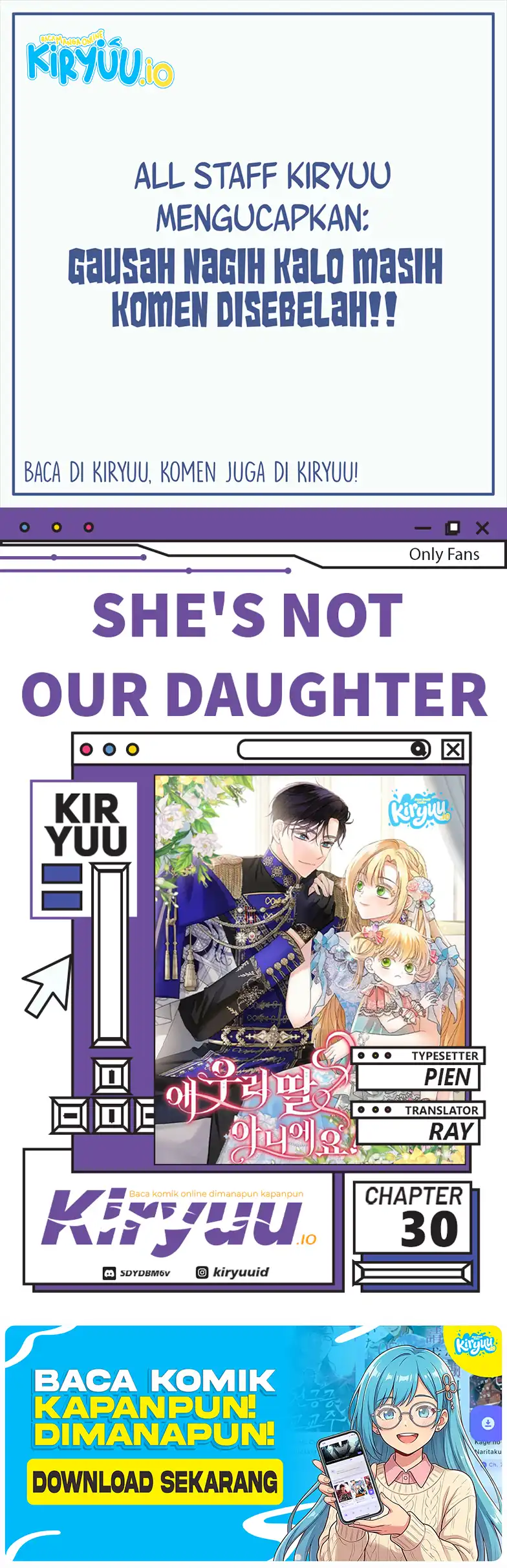 Baca She’s Not Our Daughter! - Chapter 30 halaman 1
