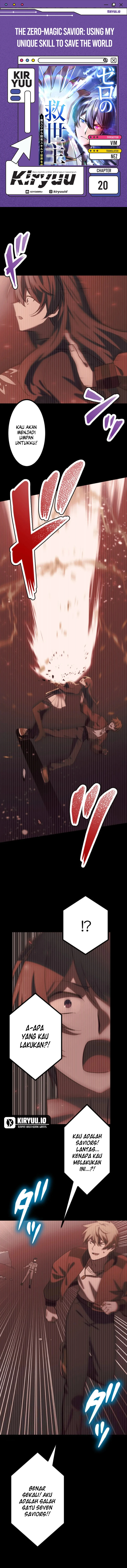 Baca The Zero-Magic Savior: Using My Unique Skill to Save the World - Chapter 20 halaman 1