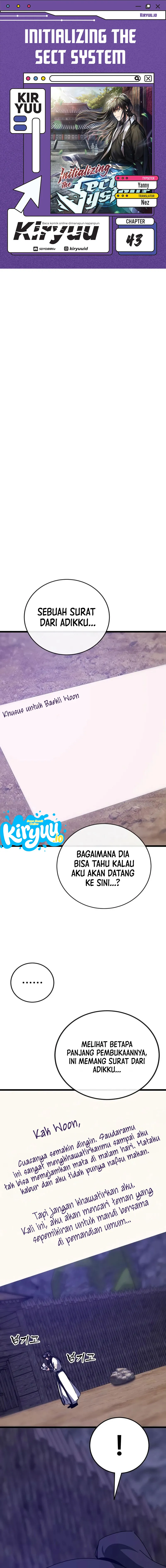 Baca Initializing the Sect System - Chapter 43 halaman 1