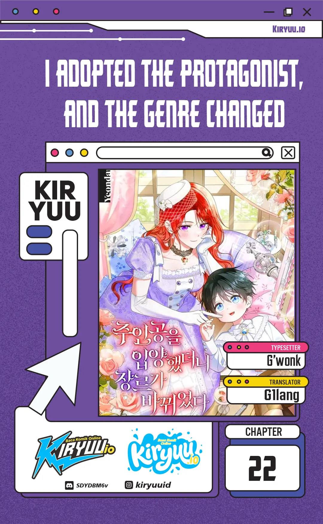 Baca Adopting the Male Protagonist Changed the Genre - Chapter 22 halaman 1