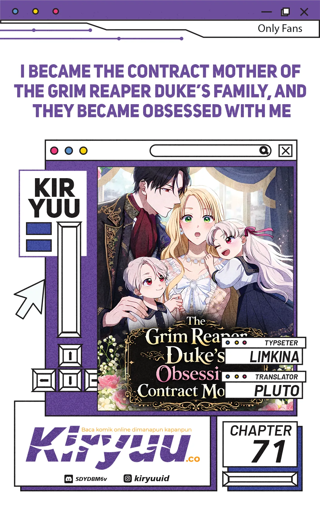 Baca I Became the Contract Mother of the Grim Reaper Duke's Family and They Became Obsessed With Me - Chapter 71 halaman 1