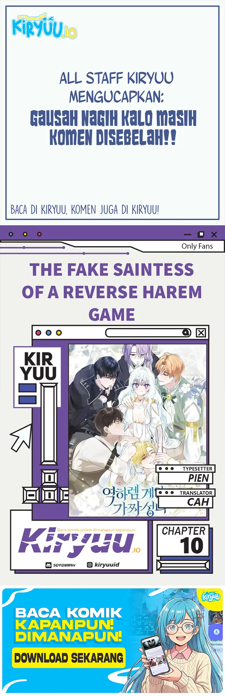 Baca The Fake Saintess of a Reverse Harem Game - Chapter 10 halaman 1