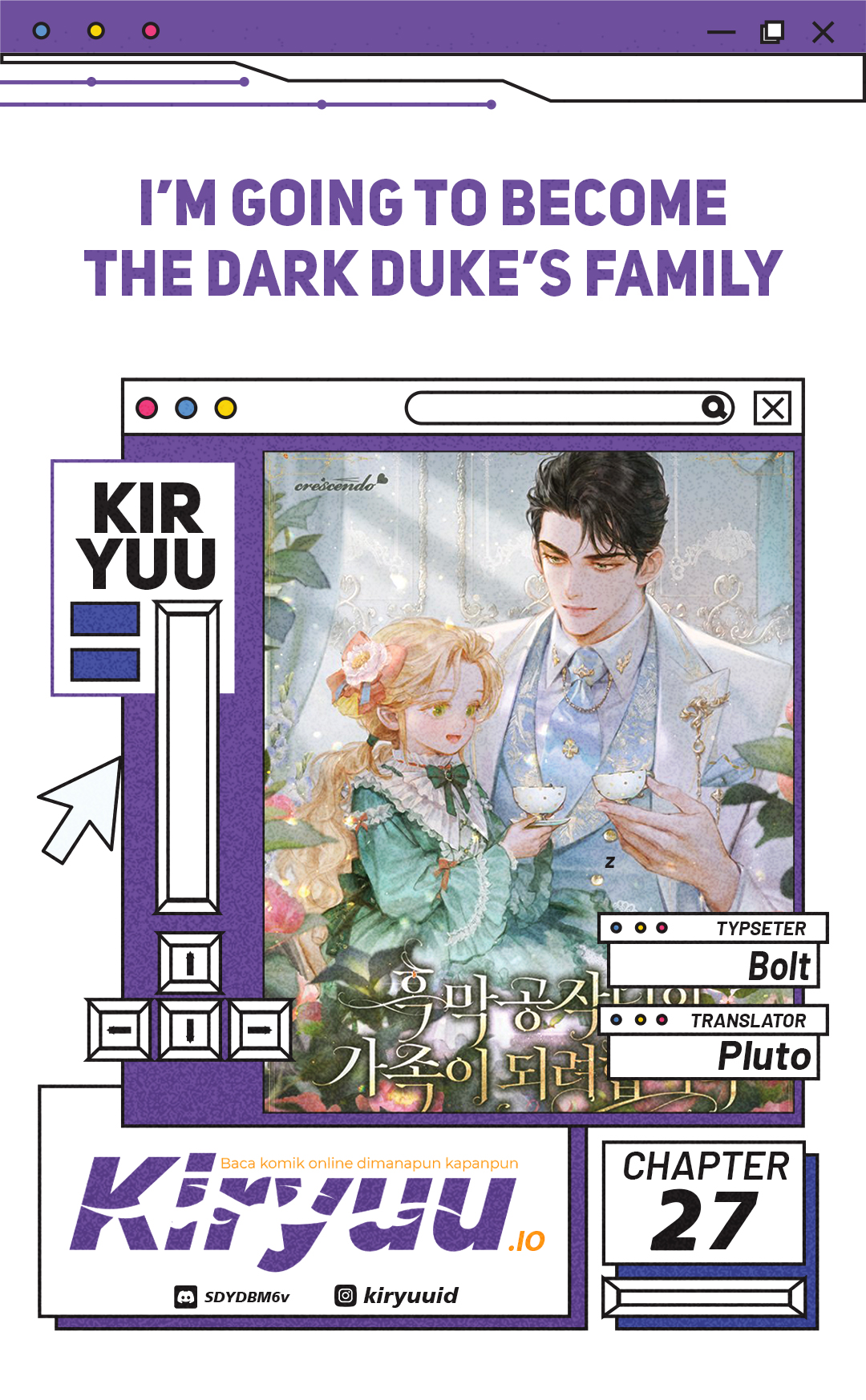 Baca I’m Going to Become the Dark Duke’s Family - Chapter 27 halaman 1