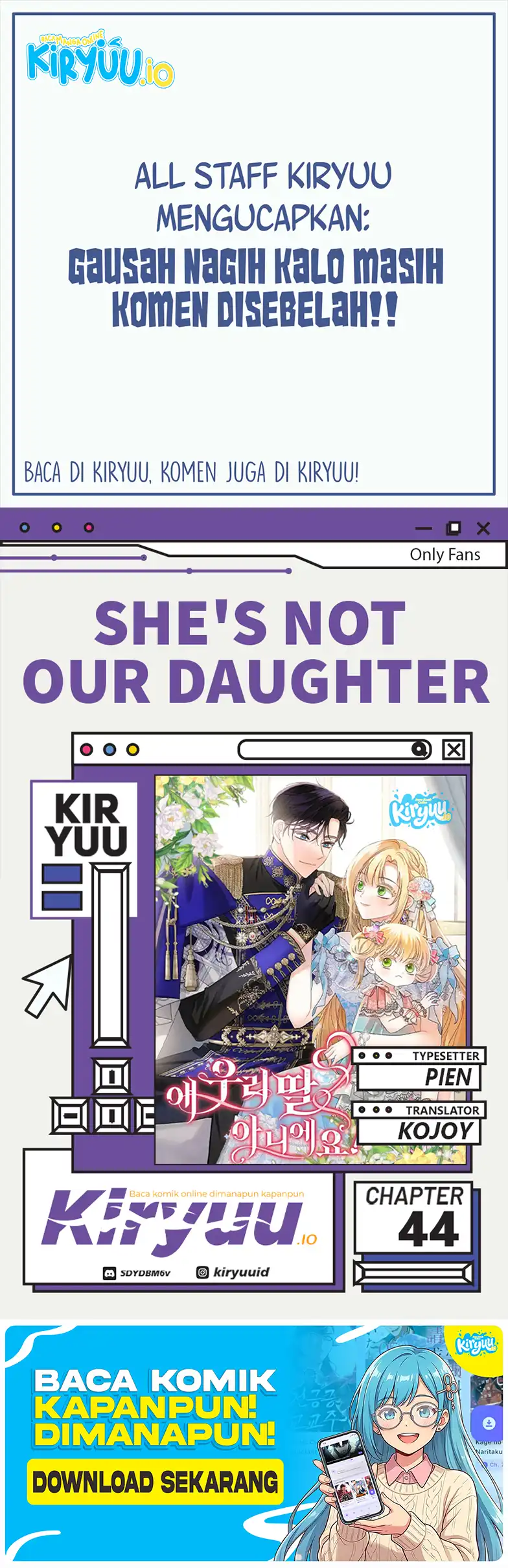 Baca She’s Not Our Daughter! - Chapter 44 halaman 1