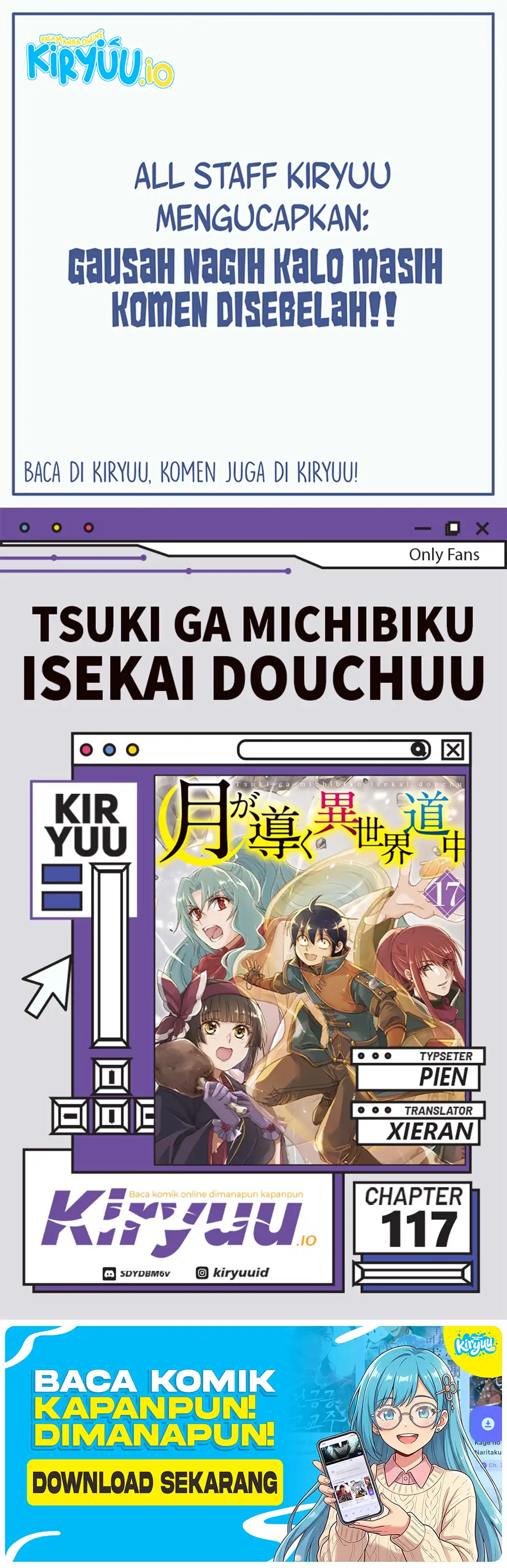 Baca Tsuki ga Michibiku Isekai Douchuu - Chapter 117 halaman 1