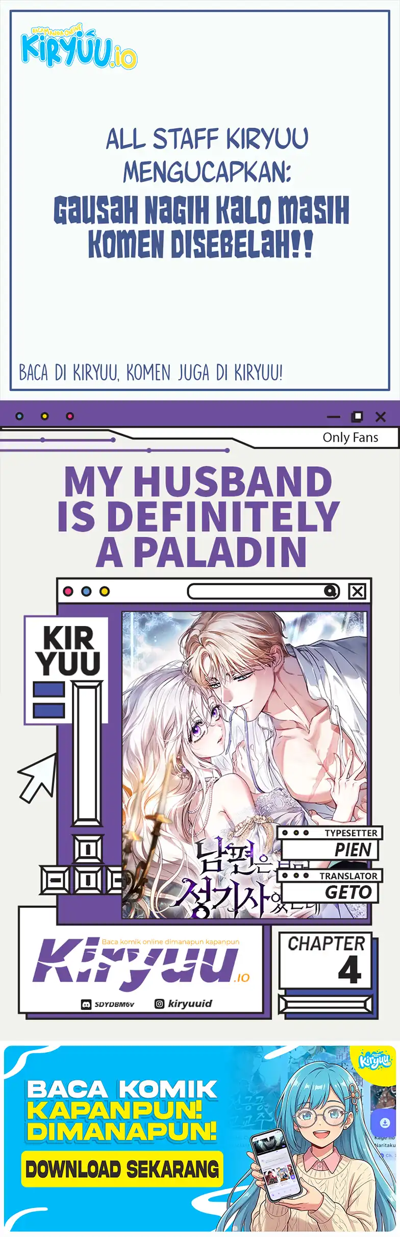 Baca My Husband Was Definitely a Paladin - Chapter 4 halaman 1