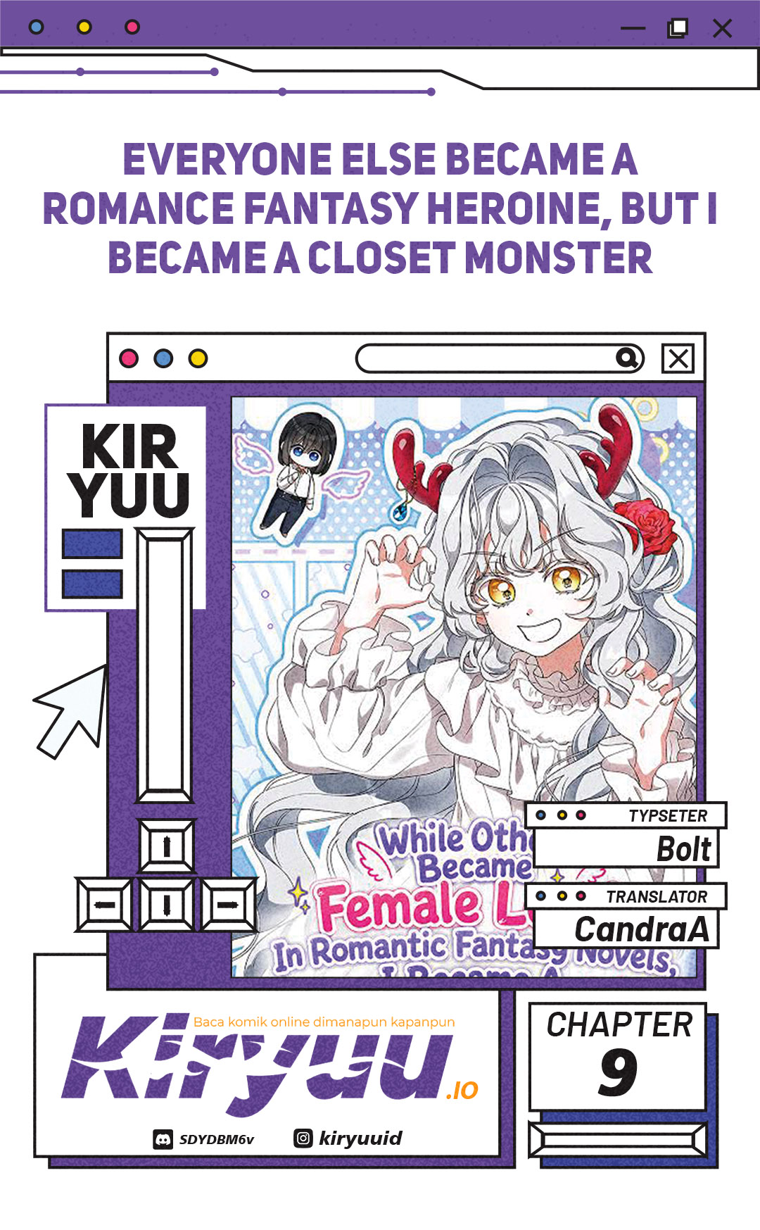 Baca Everyone Else Became a Romance Fantasy Heroine, But I Became a Closet Monster Chapter 9 Bahasa Indonesia page 6