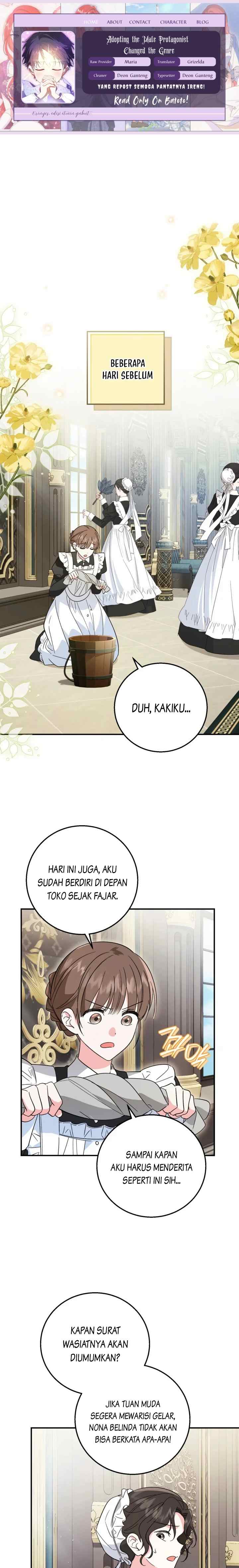 Baca Adopting the Male Protagonist Changed the Genre - Chapter 8 halaman 1