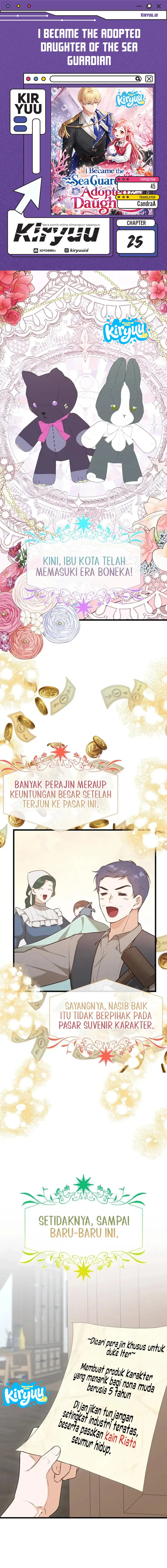 Baca I Became the Adopted Daughter of the Sea Guardian - Chapter 25 halaman 1