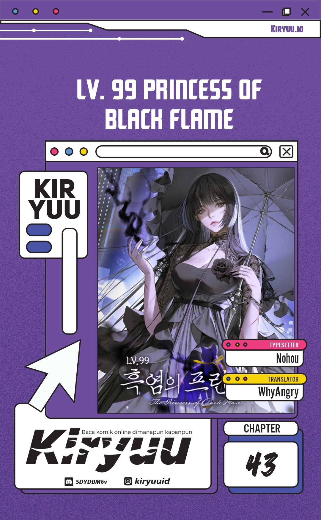 Baca Lv. 99 Princess of Black Flame Chapter 43 Bahasa Indonesia page 8