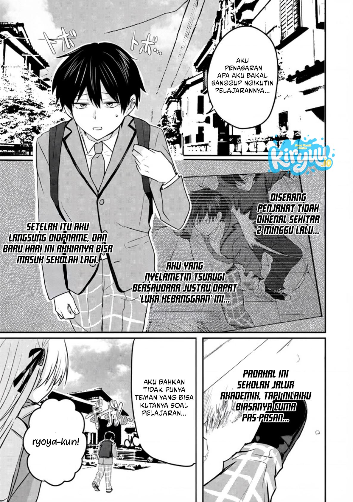 Baca Nani no Torie mo Nai Heibon na Ore ga Bijin Futago Shimai wo Inochigake de Tasuketa Kekka, Jitsu wa Yandere datta Futari wo Gachi Bore Sasete Shimatta Chapter 02 Bahasa Indonesia page 10