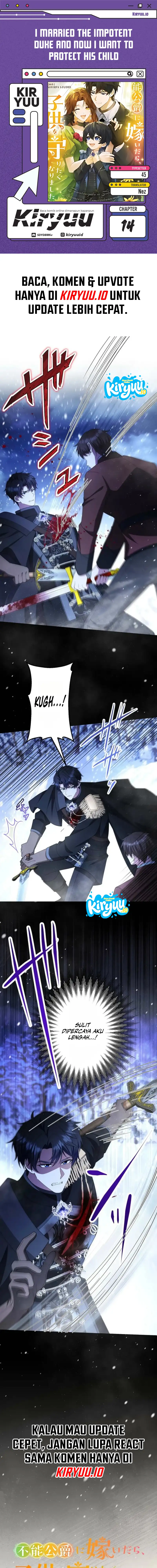 I Married the Impotent Duke and Now I Want to Protect His Child Chapter 14 Komik Bahasa Indonesia