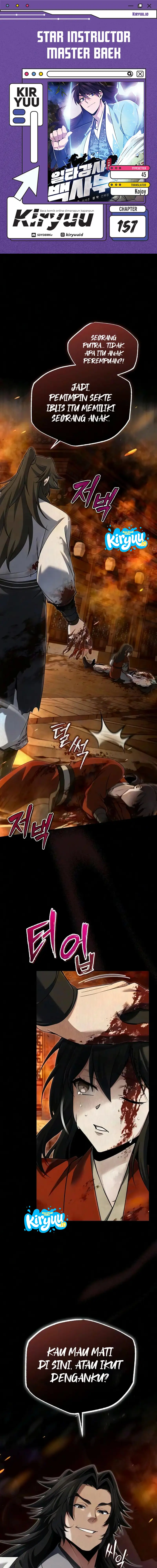 Baca Number One Star Instructor Master Baek (One Hit Teacher, Master Baek) Chapter 157 Bahasa Indonesia page 6