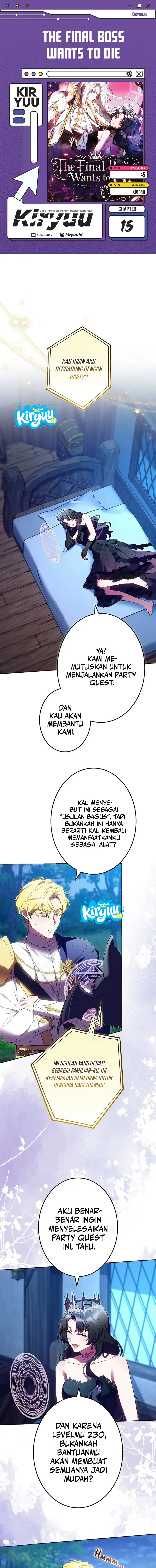 Baca The Final Boss Wants to Die Chapter 15 Bahasa Indonesia page 6