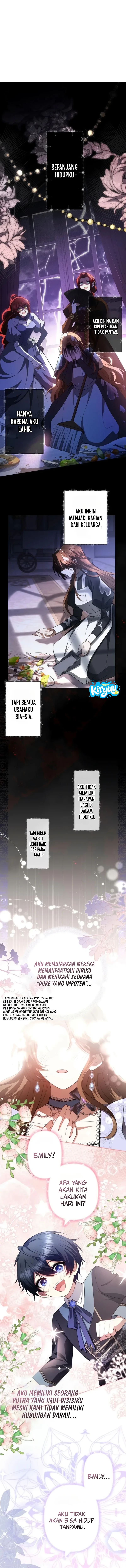 Baca I Married the Impotent Duke and Now I Want to Protect His Child Chapter 1 Bahasa Indonesia page 8