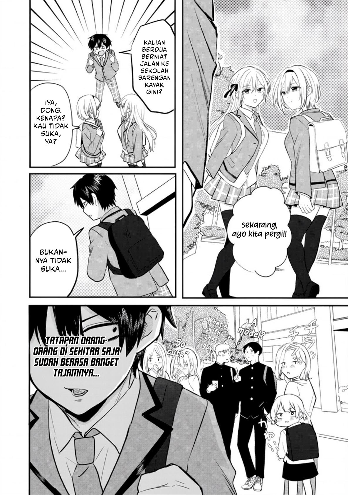 Baca Nani no Torie mo Nai Heibon na Ore ga Bijin Futago Shimai wo Inochigake de Tasuketa Kekka, Jitsu wa Yandere datta Futari wo Gachi Bore Sasete Shimatta Chapter 02 Bahasa Indonesia page 28