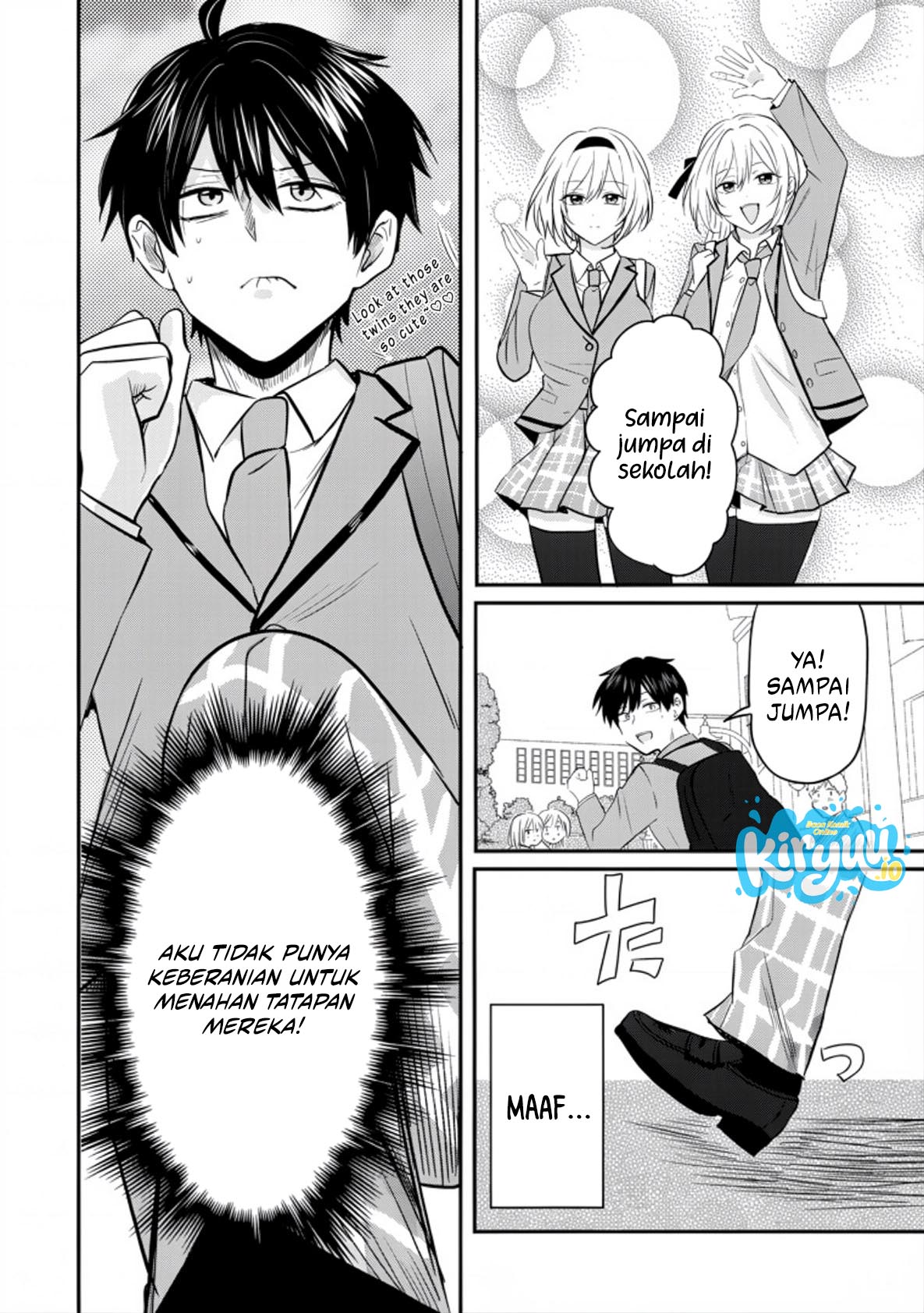 Baca Nani no Torie mo Nai Heibon na Ore ga Bijin Futago Shimai wo Inochigake de Tasuketa Kekka, Jitsu wa Yandere datta Futari wo Gachi Bore Sasete Shimatta Chapter 02 Bahasa Indonesia page 32