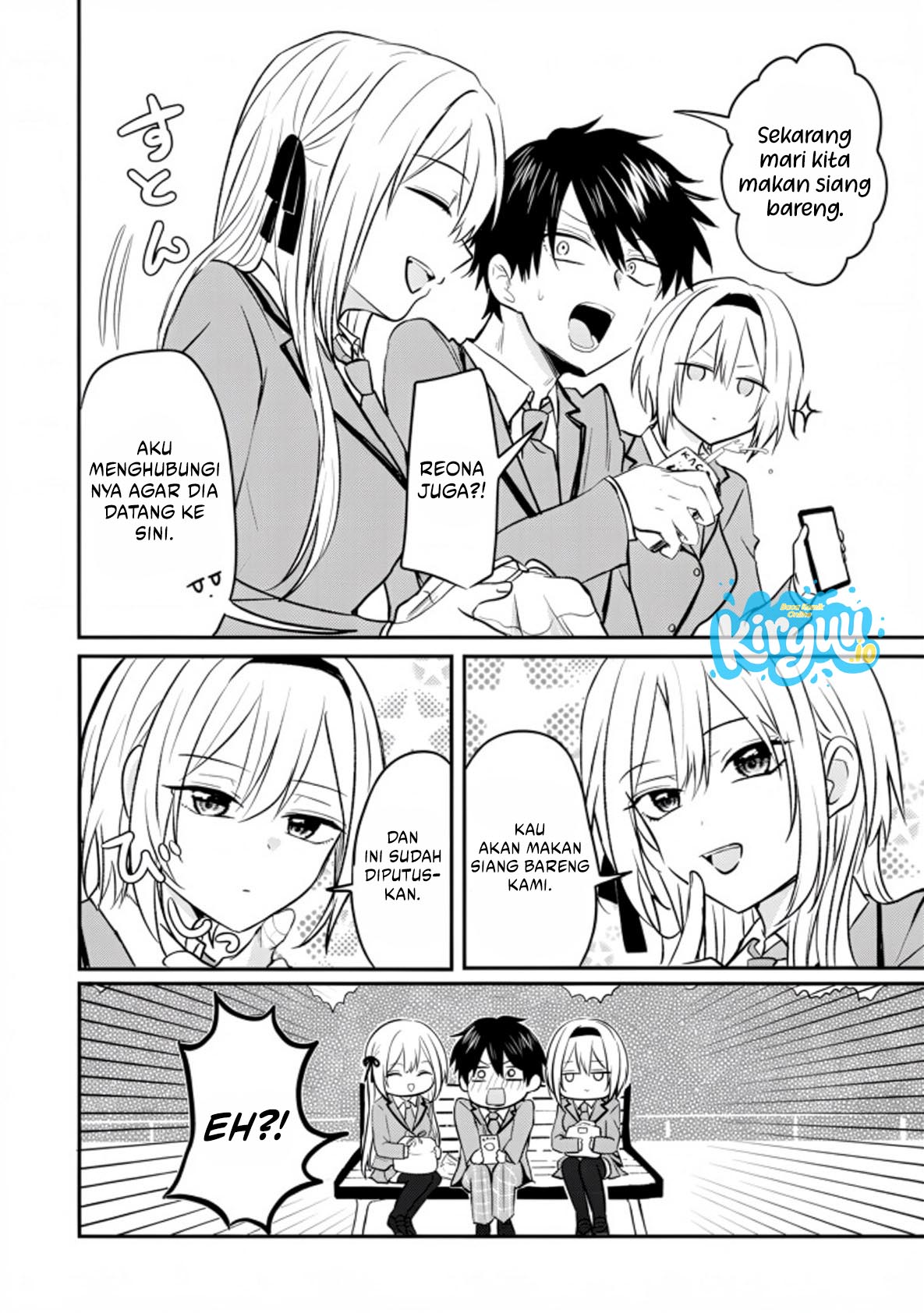 Baca Nani no Torie mo Nai Heibon na Ore ga Bijin Futago Shimai wo Inochigake de Tasuketa Kekka, Jitsu wa Yandere datta Futari wo Gachi Bore Sasete Shimatta Chapter 02 Bahasa Indonesia page 56